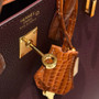 Hermes Birkin Touch Gold Alligator Rough Togo  leather with Gold Hardware