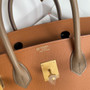 Hermès Special Order Gold/Etoupe Birkin 30 cm Epsom Leather Gold Hardware 