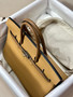 Hermès Special Order Horseshoe Birkin 35 cm Biscuit/Chestnut/Etoupe Togo Leather Palladium Hardware 
