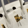 Hermès Birkin 20  Craie Togo Leather Gold Hardware