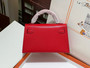 Hermes Runway Spring  2025 Mini Kelly Pampilles Red Chamkila goatskin 