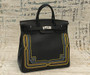  Hermès Black Togo Limited Edition Western Birkin 40 Haut A Courroies Palladium Hardware