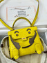 Hermes Kelly Idole (Kelly Doll) in Mimosa Yellow Aligator with Palladium hardware.