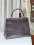 Hermes Graphite Kelly 28 Crocodile Niloticus 28 