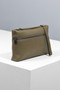 Loro Piana xtra Pouch L29  Grained Calfskin Warm Mastic/Onyx 
