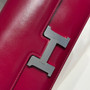Hermès Constance Elan handbag in Bordeaux Box Leather with Palladium Hardware