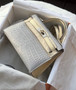 Hermes Mini Kelly II 20 Gris Perle & Vanilla HSS Matte Alligator