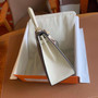 Hermès Special Order Gris Asphalte/Craie Kelly 25 Togo Leather Gold Hardware