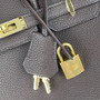 Hermès Chocolate Kelly 25  Togo Gold Hardware