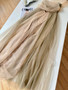 Christian Dior Long Asymmetric Dress Beige Tulle