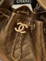 Chanel 2024/25 MÉTIERS D’ART   CHANEL 25 SMALL HANDBAG Dark Gold 