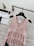 Chanel SPRING-SUMMER 2025   DRESS   Cotton & Silk  Pink