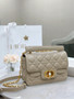 Christian Dior Small Dior Jolie Top Handle Bag Powder Beige Cannage Calfskin
