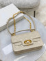 Christian Dior Small Dior Jolie Top Handle Bag Powder Beige Cannage Calfskin