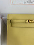 Hermes Jaune Poussin Kelly Danse Bag Evercolour Leather Gold Hardware
