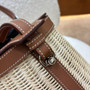 Hermès Farming Picnic Bag Gold Swift and Naturel Osier Wicker Palladium Hardware Hermès Farming Picnic Bag Gold Swift and Naturel Osier Wicker Palladium Hardware