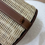 Hermès Farming Picnic Bag Gold Swift and Naturel Osier Wicker Palladium Hardware Hermès Farming Picnic Bag Gold Swift and Naturel Osier Wicker Palladium Hardware