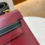 Hermès Mini Kelly 20 Shoulder Bag -1973 Heritage Design in Bordeaux Calf Leather Hermès Mini Kelly 20 Shoulder Bag -1973 Heritage Design in Bordeaux Calf Leather