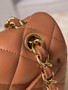Chanel Large Classic Handbag Lambskin Caramel 30 cm