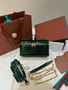 Loro Piana Extra Pocket L19 Alligator Leather Pouch Emerald