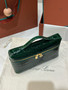 Loro Piana Extra Pocket L19 Alligator Leather Pouch Emerald