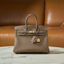 Hermes Etoupe Birkin 25 cm Togo Gold Hardware