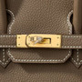 Hermes Etoupe Birkin 25 cm Togo Gold Hardware