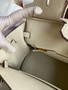 Hermes Craie Birkin 25 cm Togo Gold Hardware