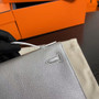 Hermès Olympic Kelly Pochette Silver Chèvre Palladium Hardware 