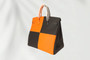 Hermès Black and Orange H Togo HAC Casaque Birkin 40 Palladium Hardware