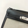 Hermès Limited Edition Mini Kelly Pochette Black Swift leather/ Toile  Palladium hardware