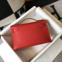 Hermès Red Mini Kelly Pochette Epsom leather Gold hardware