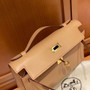 Hermès Chia Mini Kelly Pochette Swift leather Gold hardware