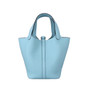 Hermes Blue Zephyr Picotin Lock 18 Togo Leather Bag