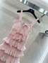 Chanel Fall-Winter 2025/26 Long Dress Mohair & Silk  Light Pink