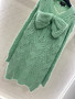 Chanel Fall-Winter 2025/26   Short Dress   Mohair & Wool  Light Green 