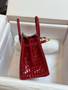 Hermès Sellier Birkin 25 Rough Grenat Shiny Crocodile Niloticus Gold Hardware 