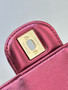 Chanel Fall-Winter 2025/26   Large Flap Bag With Top Handle   Metallic Mirror Calfskin & Gold-Tone Metal  Burgundy