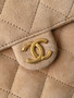 CHANEL Limited Edition 25 Small Handbag  Crumpled Shearling Sheepskin