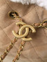 CHANEL Limited Edition 25 Small Handbag  Crumpled Shearling Sheepskin
