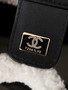 CHANEL Limited Edition 25 Small Black Handbag  Crumpled Shearling Sheepskin