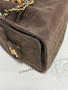 CHANEL Cruise 2025/26 CHANEL 25 Mini Handbag Suede Calfskin Brown