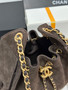 CHANEL Cruise 2025/26 CHANEL 25 Mini Handbag Suede Calfskin Brown