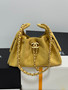 CHANEL Cruise 2025/26 CHANEL 25 Mini Handbag Suede Calfskin Mustard