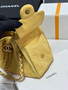 CHANEL Cruise 2025/26 CHANEL 25 Mini Handbag Suede Calfskin Mustard