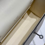 Hermès Special Order (HSS) Kelly Pochette Craie and Etain Swift Palladium Hardware
