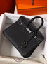 Hermes Special Order (HSS) Black/White  Birkin 25 cm Togo Palladium Hardware