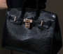 Hermes Birkin Sellier 20cm Serti Noir Lezard Nilo Lisse Spinals