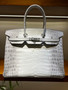 Hermès Birkin 35 Himalaya Niloticus Crocodile Palladium Hardware
