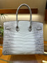 Hermès Birkin 35 Himalaya Niloticus Crocodile Palladium Hardware